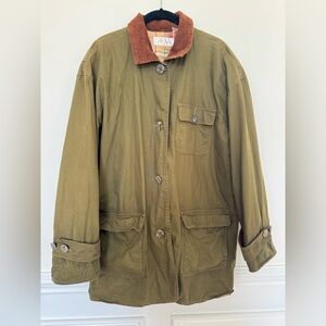 Vintage Green Fisherman Barn Chore Jacket -Large